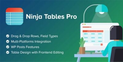 Ninja Tables Pro v5.2.3 – The Fastest and Most Diverse WP DataTables Plugin